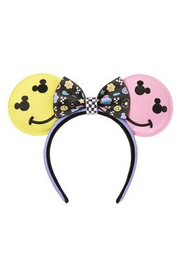 Loungefly x Disney Kids' Mickey Y2K Ears Headband in Black Multi