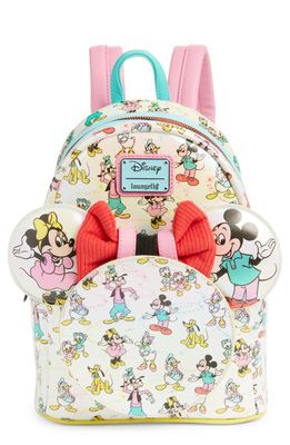 Loungefly x Disney Mini Mickey & Friends Ear Holder Backpack in Pearlescent