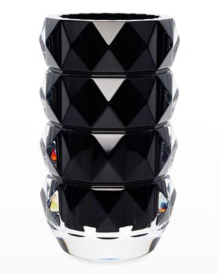 Louxor Black Crystal Vase