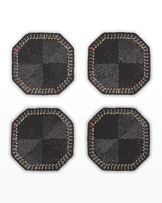 Louxor Coasters, Set of 4 - Black