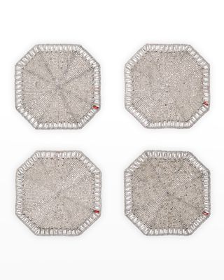 Louxor Coasters, Set of 4 - White