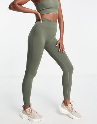 Love & Other things seamless high waisted leggings in army green