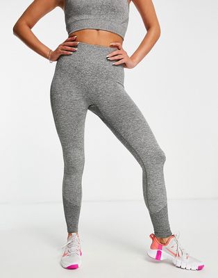 Love & Other things seamless high waisted leggings in gray heather