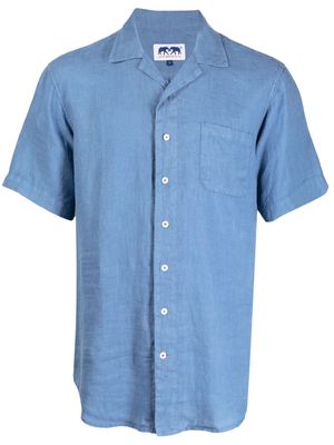LOVE BRAND & Co. chest-pocket linen shirt - Blue