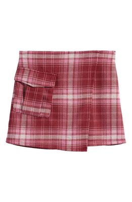 Love, Fire Kids' Plaid Skort in Port Plaid 