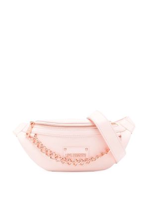 Love Moschino chain-embellished belt bag - Pink