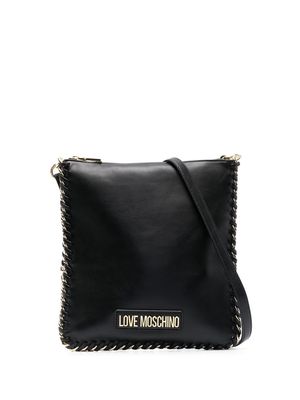 Love Moschino chain-trim detail tote bag - Black
