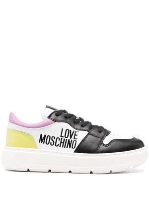 Love Moschino colour-block logo-print sneakers - White