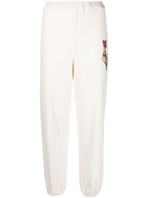 Love Moschino elasticated-waist cotton track pants - Neutrals
