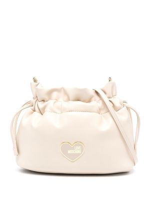 Love Moschino faux-leather crossbody bag - Neutrals