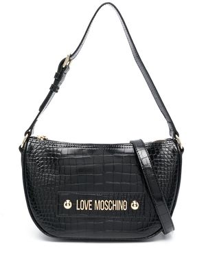 Love Moschino faux-leather shoulder-bag - Black