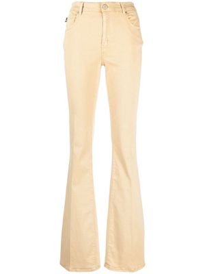 Love Moschino flared five-pocket trousers - Neutrals