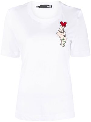 Love Moschino graphic print crew-neck T-shirt - White