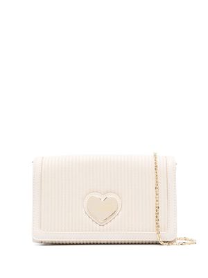 Love Moschino heart-motif crossbody bag - Neutrals