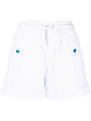 Love Moschino high-waisted drawstring shorts - White