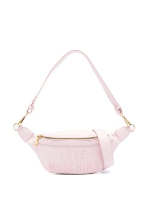 Love Moschino logo-embellished belt bag - Pink