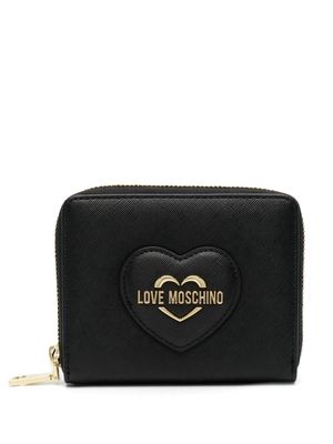 Love Moschino logo-lettering intertwined wallet - Black