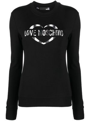 Love Moschino logo long-sleeve top - Black