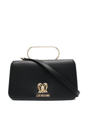 Love Moschino logo-motif crossbody bag - Black