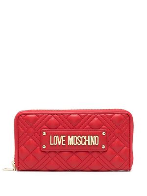Love Moschino logo-patch - Red