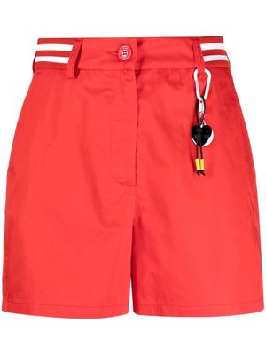 Love Moschino logo-plaque shorts - Red