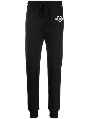 Love Moschino logo-print drawstring track-pants - Black
