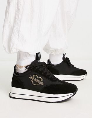 Love Moschino platform sneakers in black