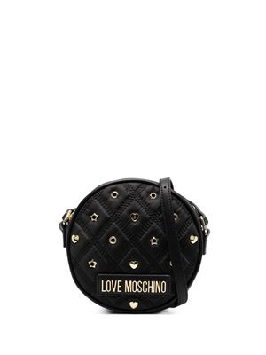 Love Moschino stud-embellished crossbody bag - Black