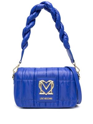 Love Moschino Thin Air quilted shoulder bag - Blue