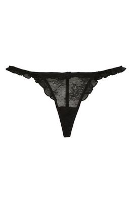 Love Stories Francesca Lace Thong in Black