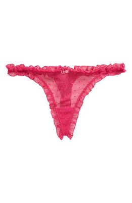Love Stories Lana Frilled Thong in Pink