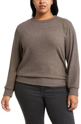 Loveappella Crewneck Top in Olive 