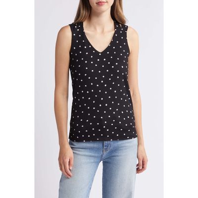 Loveappella Crisscross Tank Top in Black 