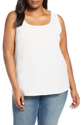Loveappella Easy Scoop Neck Tank Top in Ivory