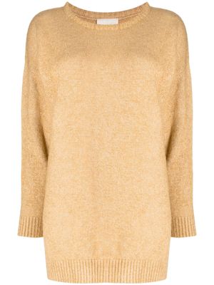 LOVEBIRDS fine-knit cotton sweatshirt - Brown