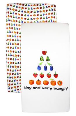 L'Ovedbaby 2-Pack Fitted Organic Cotton Crib Sheets in Very Hungry
