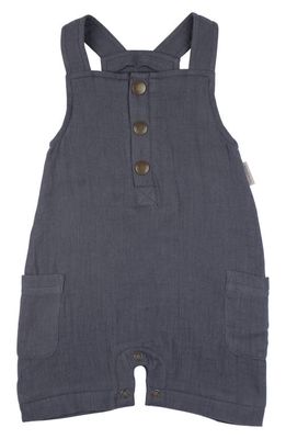 L'Ovedbaby Cuff Organic Cotton Short Overalls in Dusk
