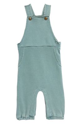 L'Ovedbaby French Terry Organic Cotton Overalls in Jade