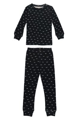 L'Ovedbaby Kids' Fitted Organic Cotton Two-Piece Pajamas in Boo