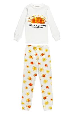 L'Ovedbaby Kids' Fitted Organic Cotton Two-Piece Pajamas in Sunny Day