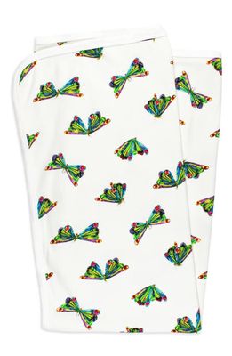 L'Ovedbaby Print Organic Cotton Swaddle Blanket in Butterfly