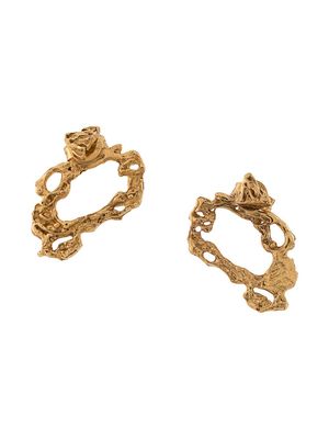 LOVENESS LEE Austro textured-style earrings - Gold