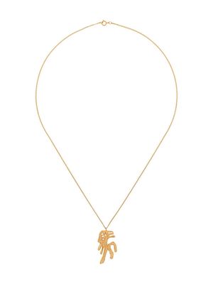LOVENESS LEE horse Chinese zodiac necklace - Gold