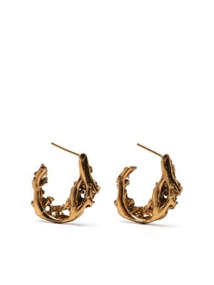 LOVENESS LEE small gold-plated hoop earrings