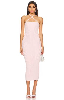 Lovers and Friends Astrid Halter Dress in Blush