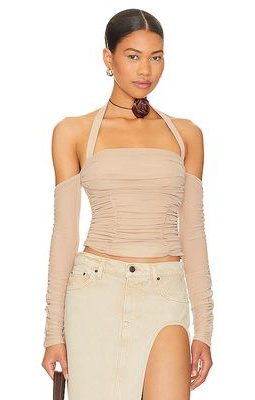 Lovers and Friends Lylah Top in Beige
