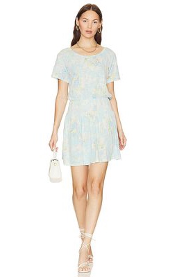 LoveShackFancy Amore Dress in Baby Blue