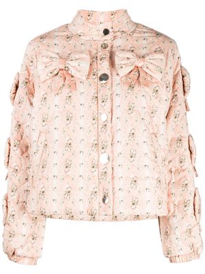 LoveShackFancy cotton quilted jacket - Pink