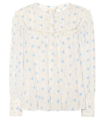 LoveShackFancy Dionne floral cotton blouse
