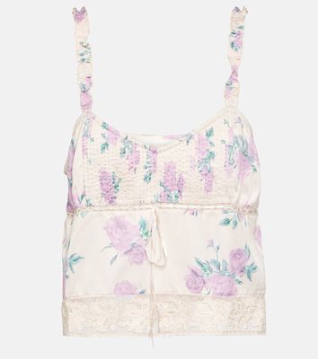 LoveShackFancy Lanzo floral top